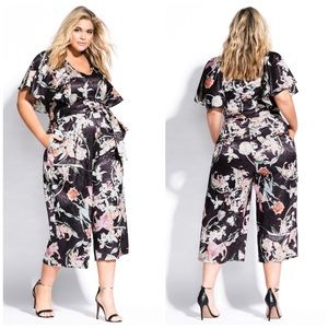 NEW | City Chic Midnight Floral Jumpsuit
